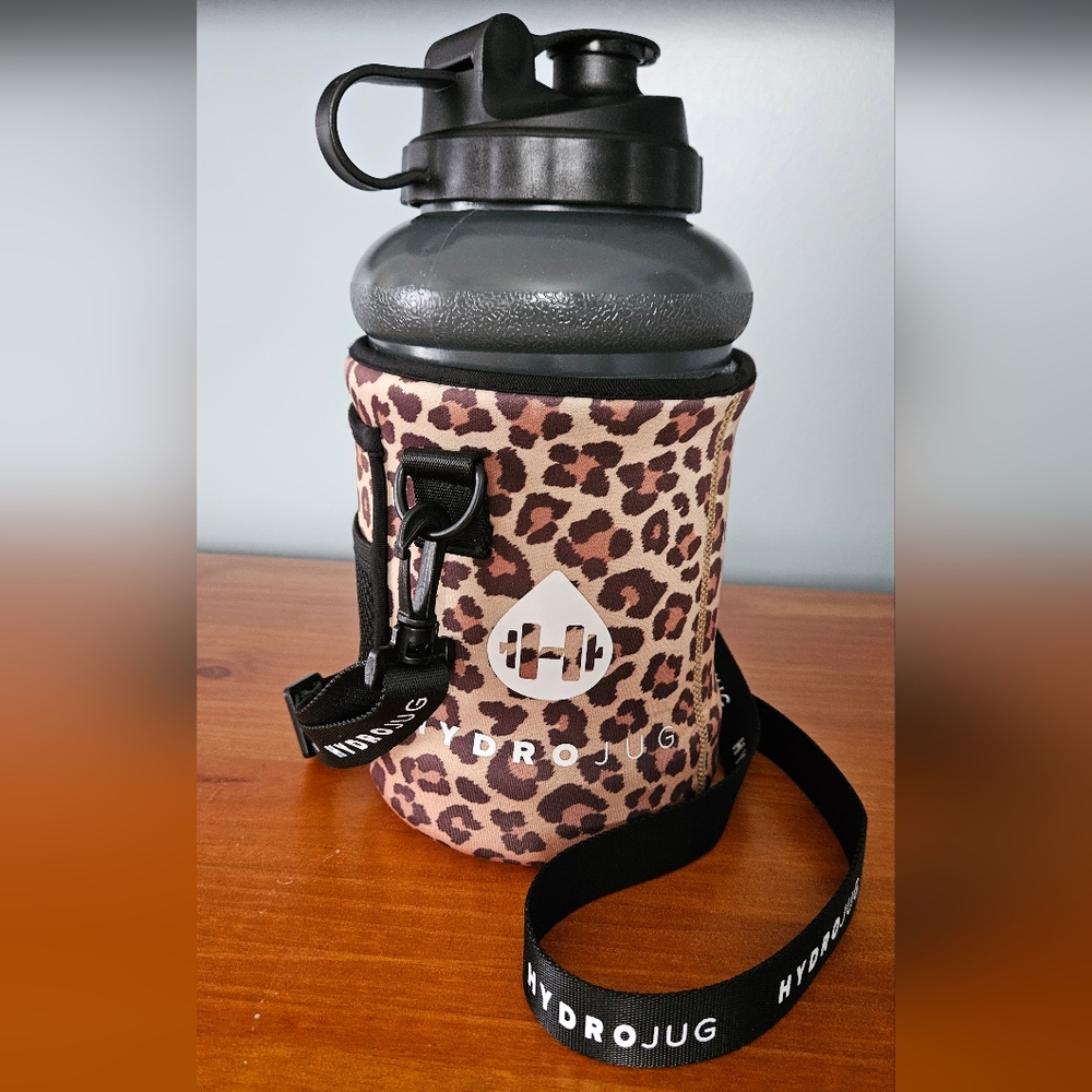 Hydrojug 73 oz Jug with Leopard Sleeve